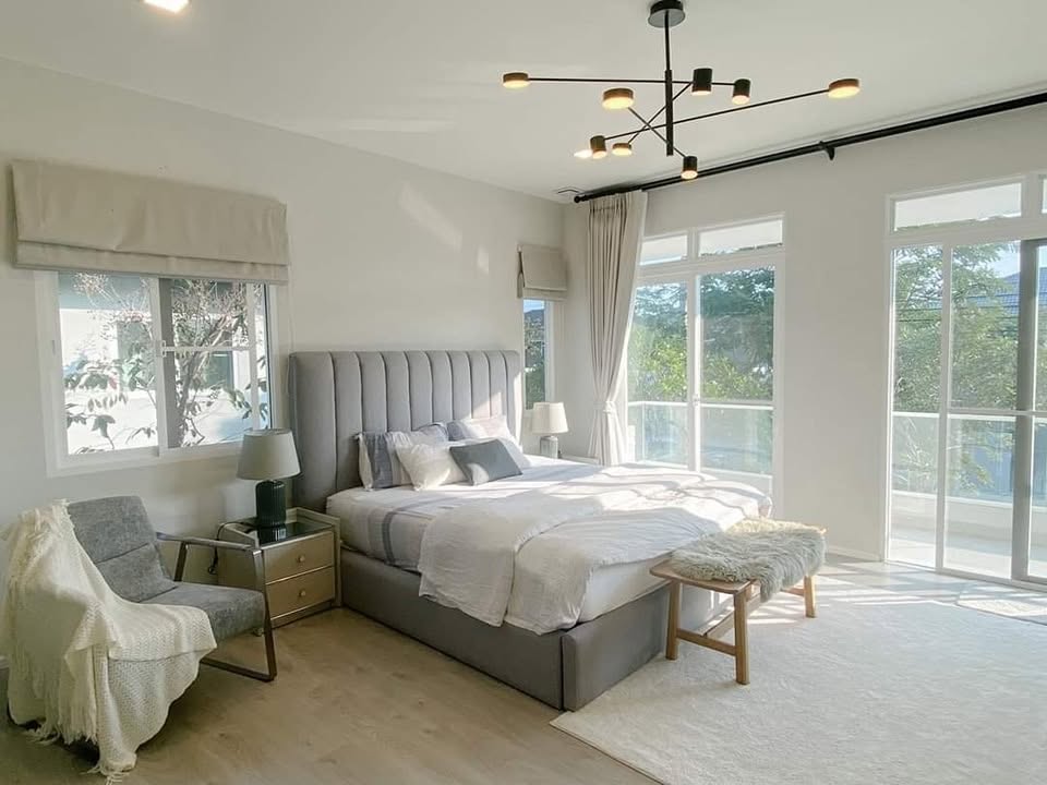 บ้านเดี่ยวใหม่ให้เช่า พร้อมสวนส่วนตัว ตกแต่งสไตล์โมเดิร์น โครงการ มัณฑนา  (ซอยรามคำแหง 2)