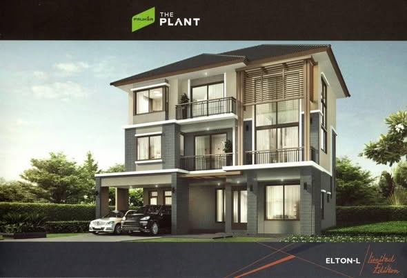 บ้านเดี่ยว 3 ชั้น สำหรับขาย โครงการ The Plant Elite พัฒนาการ 38